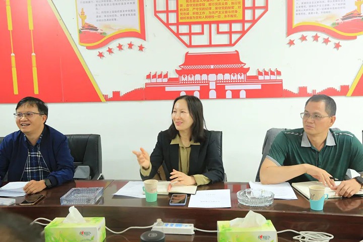 【主题教育】云煤（CA88）集团党委委员、财政总监莫晓丹一行到东源恒鼎公司发展主题教育调研