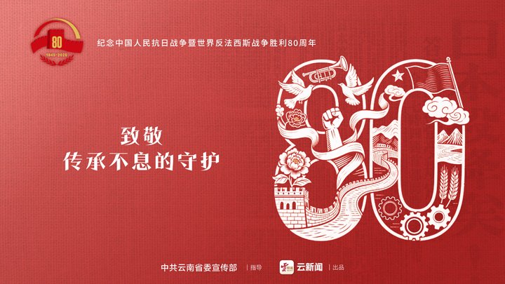 隆重留想中国人民抗日战争暨世界反法西斯战争成功80周年
